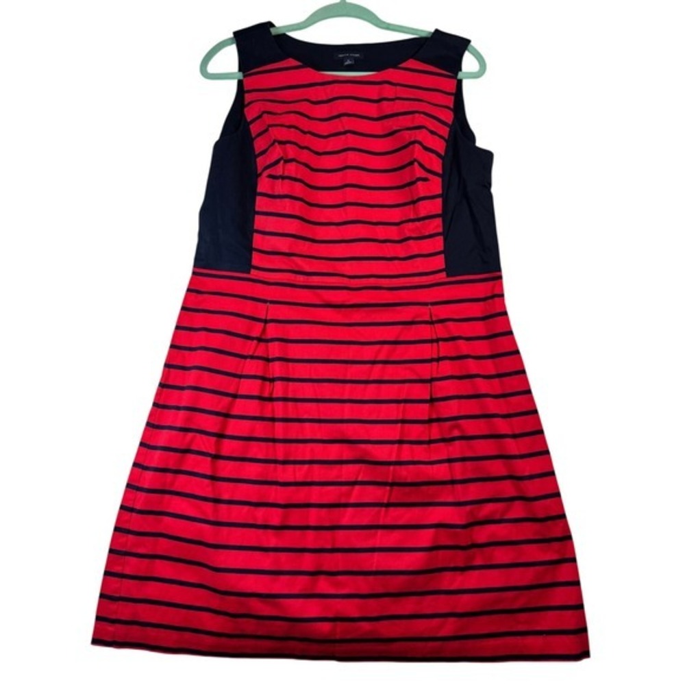 Tommy Hilfiger Dress Womens Size‎ 18 Sleeveless Red Blue Striped Casual Career